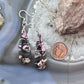 Sterling Silver Elongated Teardrop Rhodonite Slab Dangle Earrings For Women #233