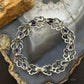 Carolyn Pollack Sterling Silver Oval Faceted Lapis Decorated Link Bracelet For Women