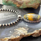 Sterling Silver Southwestern Style Oval Yellow Jasper Pendant For Women #1