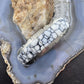 Steve Francisco Native American Sterling Silver White Buffalo Inlay Bracelet For Women