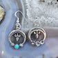 Carolyn Pollack Sterling Silver Turquoise Naja Dangle Earrings For Women