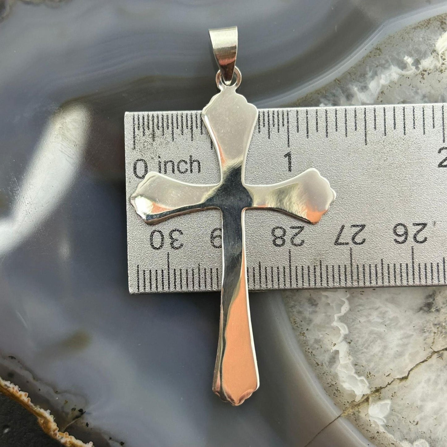 Sterling Silver Fashion Unisex Cross Pendant