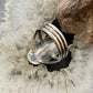 Native American Sterling Oval Wild Horse Decorated Ring Size 9.5 For Women