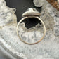Sterling Silver Southwestern Style Teardrop Golden Hill Turquoise Adjustable Ring For Women