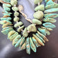 Vintage 2 Strands Chunky Natural Turquoise Stone Necklace For Women For Women