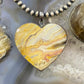 Heart Shape Crazy Lace Agate Pendant For Women Set in Stainless Steel #111