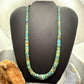 Vintage Silver Native American Graduated Turquoise Beads 18" Necklace For Women