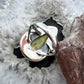 Sterling Silver Southwestern Style Teardrop  Atlantisite Decorated Ring Size 9 For Women