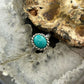 Carolyn Pollack Sterling Silver Oval Turquoise Decorated Ring Size 7.75 For Women