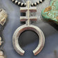 Gary Custer Navajo Sterling Silver Tufa Cast Native Cross Naja Unisex Pendant