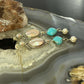 Carolyn Pollack Sterling Silver MOP & Turquoise Dangle Earrings For Women