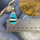 Christine Wolf Sterling Silver Turquoise/Opal/Onyx Inlay Kite Pendant For Women