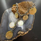 Carolyn Pollack Sterling Silver MOP Disc,Peridot Twisted Link Chain 20" Necklace