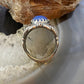 Carolyn Pollack Southwestern Style Sterling Silver Oval Denim Lapis Decorated Ring For Women