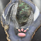 Native American Sterling Silver Teardrop & Oval Pink Conch Pendant W/Necklace For Women
