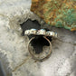 Sterling Silver Southwestern Style Pink Conch &Turquoise Adjustable Cluster Ring For Women