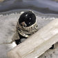 Carolyn Pollack Sterling Silver Large Oval Black Onyx Ring Size 6.5 For Women