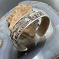 Alex Becenti Native American Sterling Silver Village Life Storyteller Unisex Bracelet