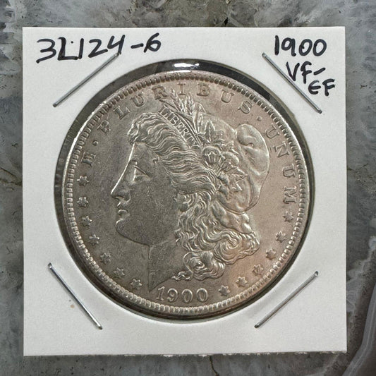 1900 US Morgan Silver Dollar VF-EF #32124-6GO