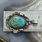 Sterling Silver Southwestern Style Oval Turquoise Decorated Pendant For Women #2