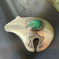 Signed Vintage Native American Sterling Fetish Bear w/Turquoise Brooch For Women