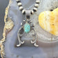 Eva & Linberg Billah Native American Sterling Silver Oval Turquoise Unisex Naja Pendant