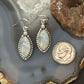 Sterling Silver Southwestern Style Marquise Moonstone Dangle Earrings For Women