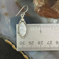 Sterling Silver Southwestern Style Marquise Moonstone Dangle Earrings For Women