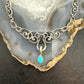 Carolyn Pollack Sterling Sleeping Beauty Turquoise Enhancer Pendant on Necklace