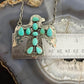 Sterling Silver Southwestern Style Kingman Turquoise Thunderbird Pendant Necklace For Women