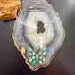 Sterling Silver Southwestern Style Kingman Turquoise Butterfly Pendant Necklace For Women #1