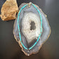Sterling Silver Turquoise & Navajo Pearl Beads With Squash Blossom Necklace For Women