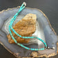 Sterling Silver Turquoise & Navajo Pearl Beads With Squash Blossom Necklace For Women
