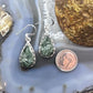Sterling Silver Southwestern Style Teardrop Serpentine Dangle Earrings For Women