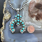 Sterling Silver Southwestern Style Multi Turquoise Decorated Naja Pendant For Women