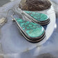 Sterling Silver Southwestern Style Teardrop Turquoise Dangle Earrings For Women