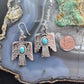 Sterling Silver Southwestern Style Turquoise Thunderbird Dangle Earrings For Women