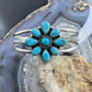 Sterling Southwestern Style Turquoise Cluster Decorated Bracelet For Women