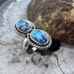 Sterling Silver Southwestern Style 2 Golden Hill Turquoise Ring Size 6 For Women