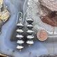 Native American Sterling Silver Navajo Pearl Saucer Beads 10mm Dangle Earrings For Women