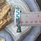 Vintage Native American Sterling Silver Chip inlay Turquoise Bracelet For Women