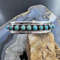 Sterling Silver Southwestern Style Turquoise Single Row Bracelet For Women