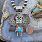 Alonzo Mariano Sterling Silver Turquoise Decorated Kachina Unisex Pendant #1