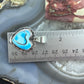 Native American Sterling Silver Blue Ridge Turquoise Decorated Double Heart Pendant For Women