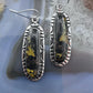 Native American Sterling Silver Blackjack Dangle Earrings For Women