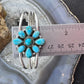 Sterling Southwestern Style Turquoise Cluster Decorated Bracelet For Women