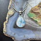 Sterling Silver Southwestern Style Teardrop Blue Moonstone Pendant For Women #1