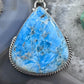 Sterling Silver Southwestern Style Apatite Decorated Pendant For Women