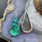 Sterling Silver Southwestern Style Teardrop Turquoise Dangle Earrings For Women