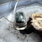 Sterling Silver Southwestern Style Seraphinite Bar Ring Size 8.5 For Women